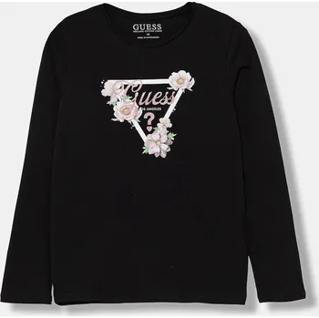 Dívčí tričko Dětské tričko s dlouhým rukávem Guess J5BI31.J1314.9BYA černá 99X, vel. 167