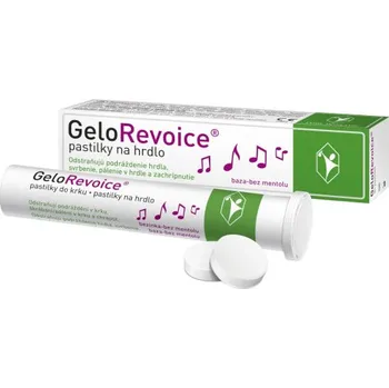 GeloRevoice Pastilky do krku bezinka/bez mentolu, 20 pastilek
