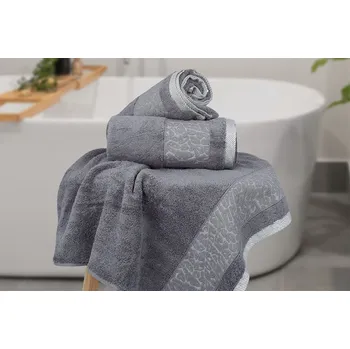 Bytový textil Ručník HAVERI šedý
