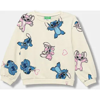 Chlapecká mikina Dětská bavlněná mikina United Colors of Benetton 3UNPG10KD.P.seasonal béžová 08X, vel. 104