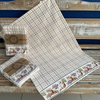 Utěrka Tegatex Utěrka bavlna 3 ks - Kočička 50*70 cm