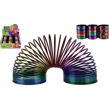 Bublifuk Majjam Spirála/pružina barevná plast průměr 8,5cm