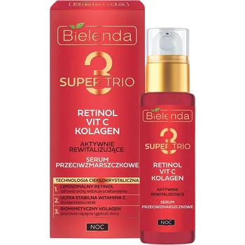 Pleťové sérum BIELENDA_Super Trio aktivně revitalizační noční sérum proti vráskám 30ml