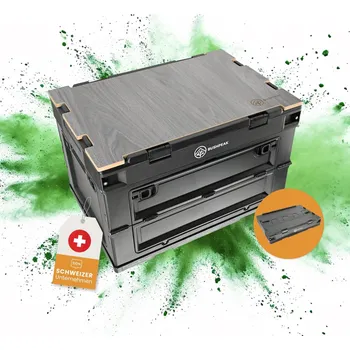 Úložný box Bedna skládací úložná Flexbox 50L ČERNÁ