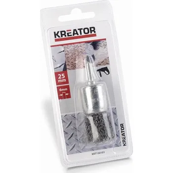 Drátěný kartáč Ocelový kartáč na vrtačky 25mm Kreator KRT150101