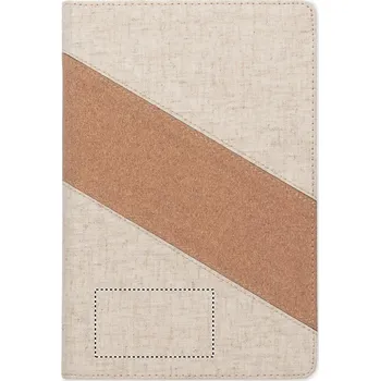 Zápisník Zápisník A5 s 15W nabíječkou Sítotiskový transfer (max. 2 barvy, 40x70mm) 2 barvy 5 FRONT LOWER