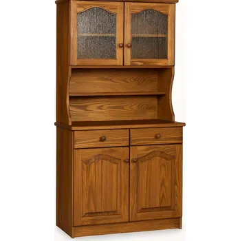 Příborník a kredenc ZEVYT-NABYTEK Kredenc z masivu K8, šířka 165 cm, rustikal, hnědá, ořech