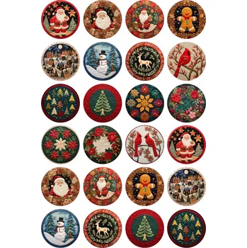 Jedlá dekorace na dort VÁNOCE-37 Materiál: Jedlý papír