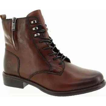 Dámské kozačky REMONTE Dámský hnědý kožený kotník D0F82-22-265 Velikost 39