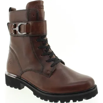 Dámské kozačky REMONTE Dámský kožený hnědý kotník D8657-22-265 Velikost 37