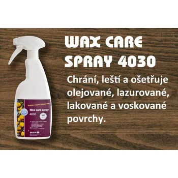 BIOFA WAX CARE SPRAY 4030 - Emulze na údržbu masivního dřeva