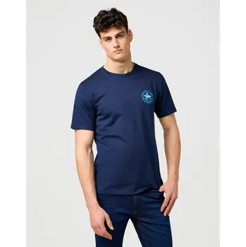Pánské tričko Pánské triko Wrangler Small Graphic Tee 112371471 Navy Velikost: M