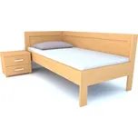 Postel Postelia TRIO do L, 90x200 cm, buk - Dřevěné jednolůžko z bukového masivu