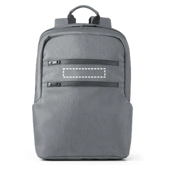 batoh na notebook BROOKLYN. Voděodolný dvoubarevný nylonový batoh na 15'' notebook 300 Střed, 150 x 30 Transfer, 1 barva