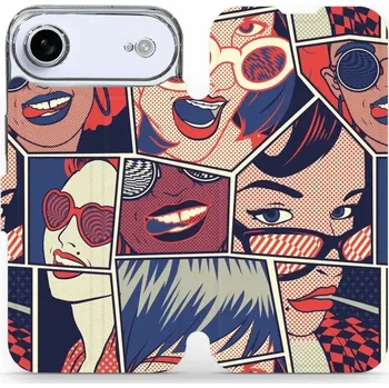 Pouzdro na mobilní telefon Flipové pouzdro Mobiwear - Apple iPhone Air - VP18P Komiks (Knížkové flip pouzdro, obal, kryt na mobil Apple iPhone Air - VP18P Komiks, materiál Umělá kůže + TPU - ochrana 360°, stojánek, silikonová vanička, magnetické zavírání)