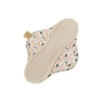 Menstruační vložka Menstruační vložka z biobavlny denní - bílá (květinky)