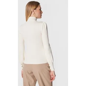 Dámský svetr Lauren Ralph Lauren Rolák 200882214002 Écru Slim Fit XL