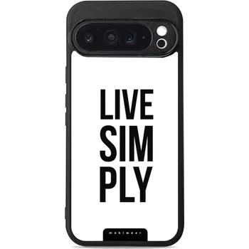 Pouzdro na mobilní telefon Lesklý kryt Mobiwear Glossy - Google Pixel 9 Pro XL - G070G Live simply (Prémiové lesklé pouzdro, obal, kryt Mobiwear Glossy na mobil Google Pixel 9 Pro XL - G070G Live simply, materiál Plast + TPU silikon - krytí po všech stranách, neošoupatelný potisk,)