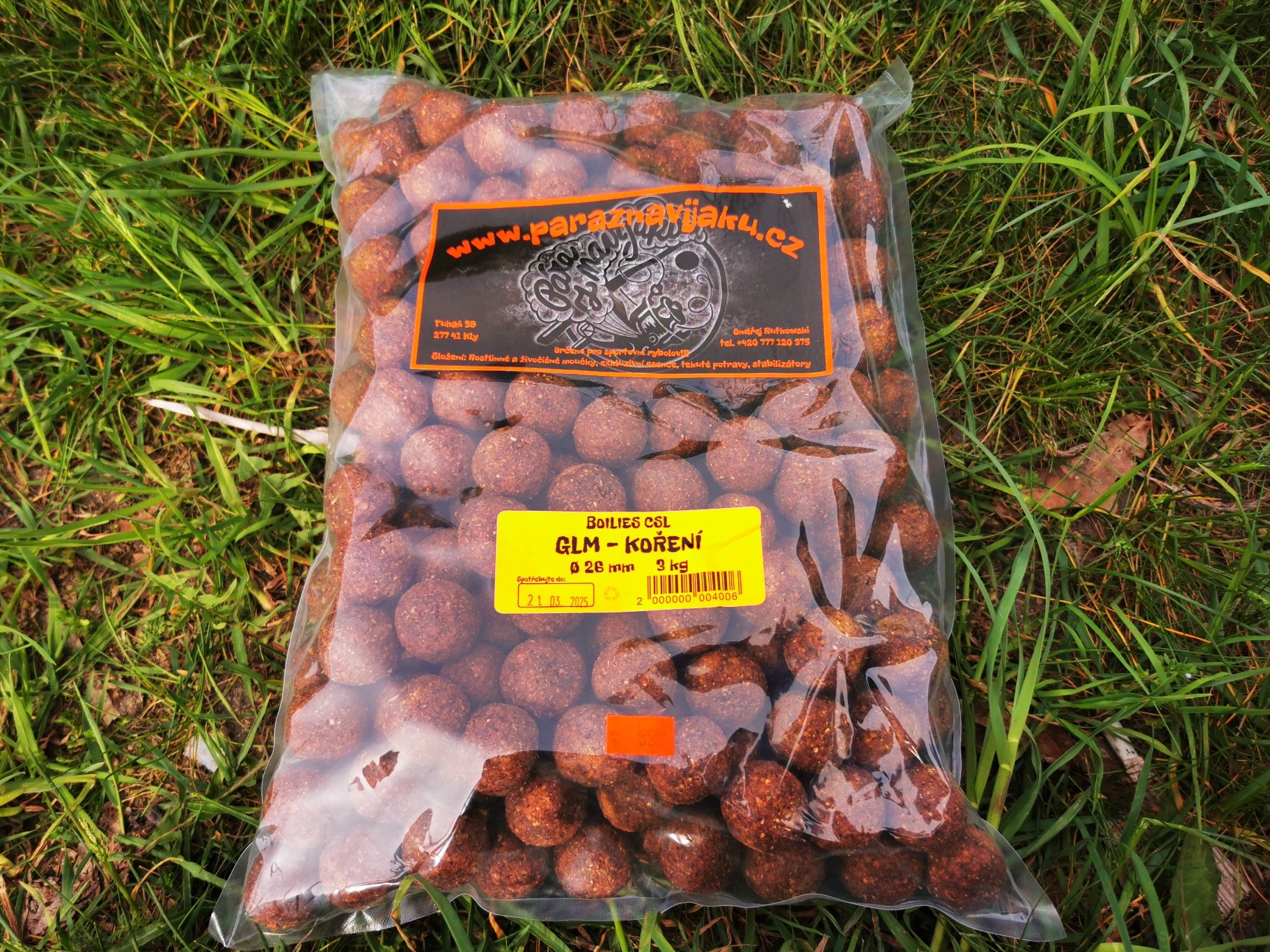 Pára z navijáku Boilies CSL, GLM-koření pr. 26mm 3kg