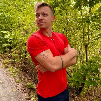 Pánské tričko TERMOVEL Pánské tričko QUADRE KRR červená VELIKOST: 2XL