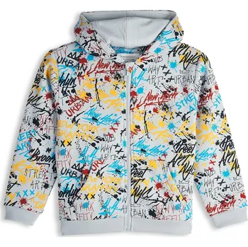 Chlapecká mikina GATE Mikina s potiskem na zip 9Y 825-0292/808