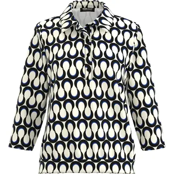 Dámské tričko FRANK WALDER dámské polo-triko béžové s potiskem 3/4 rukáv