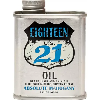 18.21 Man Made Beard, Hair & Skin Oil Absolute Mahogany víceúčelový olej pro vousy 60 ml + Prodloužená možnost vrácení zboží do 30 dnů.