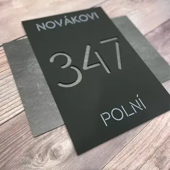 Domovní cedule Home Deco Číslo popisné - Cross