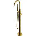 Omnires Y Vanová baterie do podlahy, s tělesem, kartáčovaná mosaz, Y1233BSB