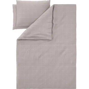 Povlečení LIVARNO® Ložní povlečení z mikrovláknitého saténu, 220 x 240 cm, 70 x 90 cm (geometrie/béžová)