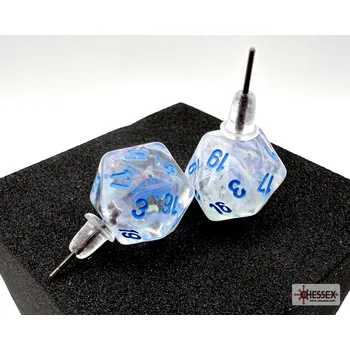 Příslušenství k deskovým hrám Chessex Náušnice Chessex Borealis Icicle D20 - pecka - 54511