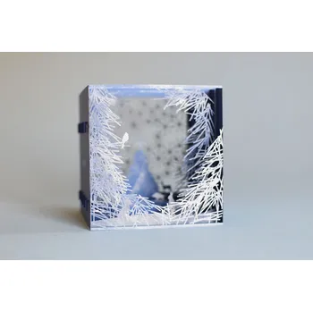 Porigami Christmas forest modrá, 13x13 cm