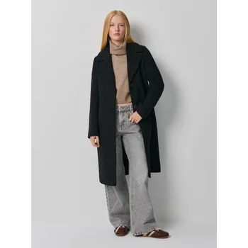 Kabát z&nbsp;vlněné směsi - XS - House - černá - 166EW-99X