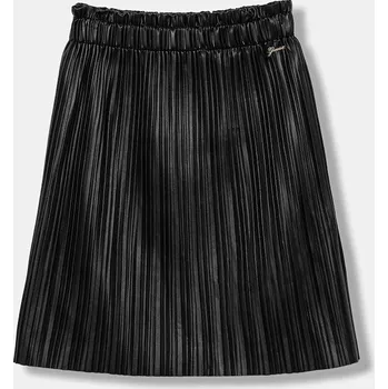 Dámská sukně Dětská sukně Guess černá barva, midi, áčková, J5BD00 WFV60 J5BD00.WFV60.9BYA 99X, vel. 122-125