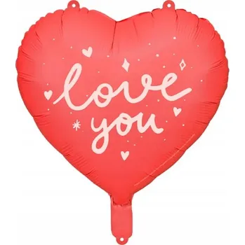 Balónek Fóliový balónek Srdce ''I love you'', 45 cm, mix barev