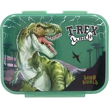 Svačinový box Svačinový box Dino World, tři sekce, T-Rex Lunch