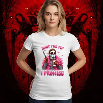 Dámské tričko Dámské tričko - Pink horror Michael Barva: Bílá, Velikost: 2XL, Střih: Dámské