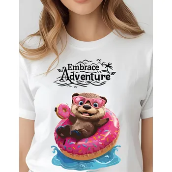 Dámské tričko Dámské tričko - Koblížek Barva: Růžová, Velikost: 3XL