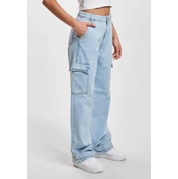 Dámské kalhoty Dámské džíny Cargo Pants Denim modré DEF šedá 2461757