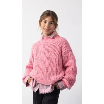 Dívčí svetr Dětský svetr Coccodrillo růžová barva, CRAFT PUNK GIRL JUNIOR ZC5172501CGJ 42X, vel. 158