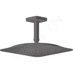 Axor Citterio C Hlavová sprcha 27x27 cm, EcoSmart, kartáčovaný černý chrom, 28793340