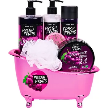 Kosmetická sada Vivaco Body Tip Dárková vanička kosmetiky s hroznovým vínem