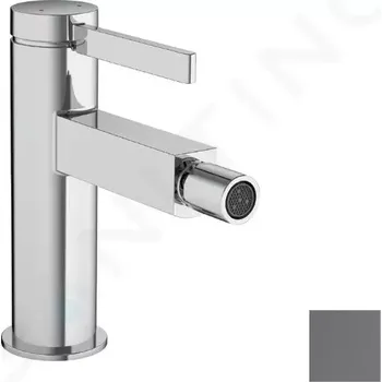 Hansgrohe Finoris Bidetová baterie s výpustí Push-Open, kartáčovaný černý chrom, 76200340