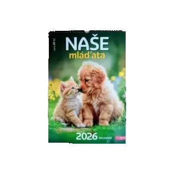 Kalendář Nástěnný kalendář 2026 Naše mláďata A3