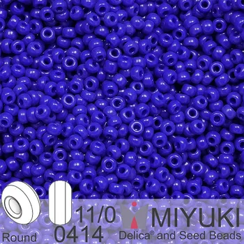 Korálek Korálky Miyuki Round 11/0. Barva 0414 Opaque Cobalt. Balení 5g.