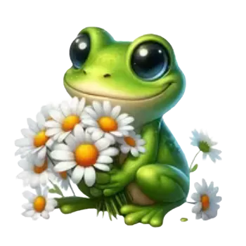 Nažehlovací obrázek - žabka I (9,0 x 9,0 cm)