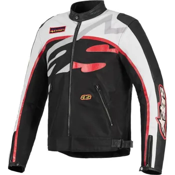 Moto bunda Alpinestars 330 0326 1611 Axton black/off white/bright red vel. L