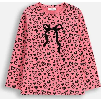 Dívčí tričko Dětské tričko s dlouhým rukávem Coccodrillo růžová barva, EVERYDAY GIRL A ZC5143106VGA 42X, vel. 110