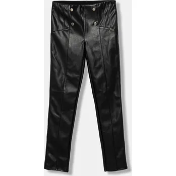 Dětské kalhoty Guess černá barva, s aplikací, J5BB00 WFV60 J5BB00.WFV60.9BYA 99X, vel. 122-125