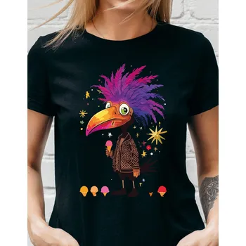 Dámské tričko Dámské tričko - Kakadoo Barva: Černá, Velikost: XL